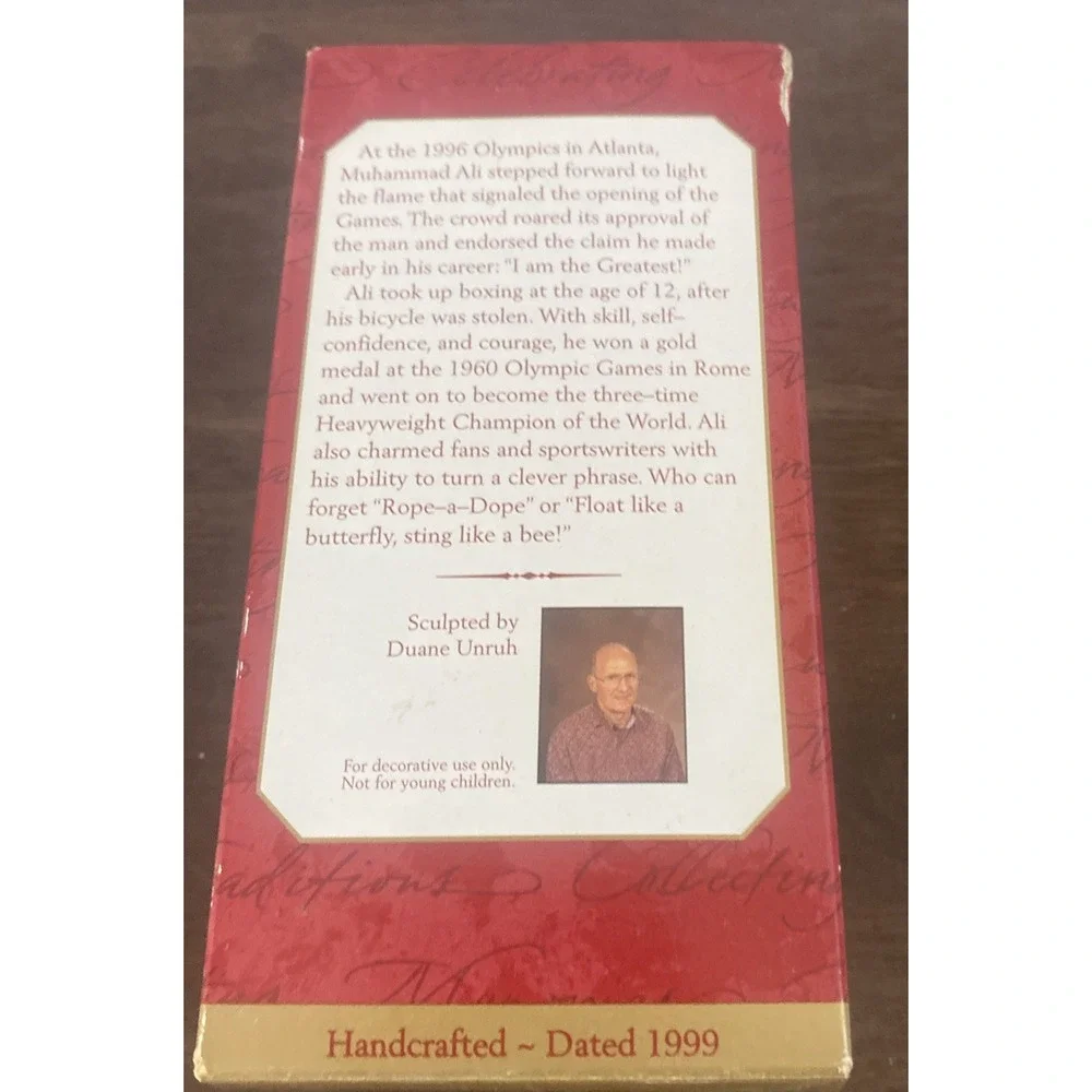 Hallmark Keepsake Muhammad Ali‎ Christmas Ornament 1999